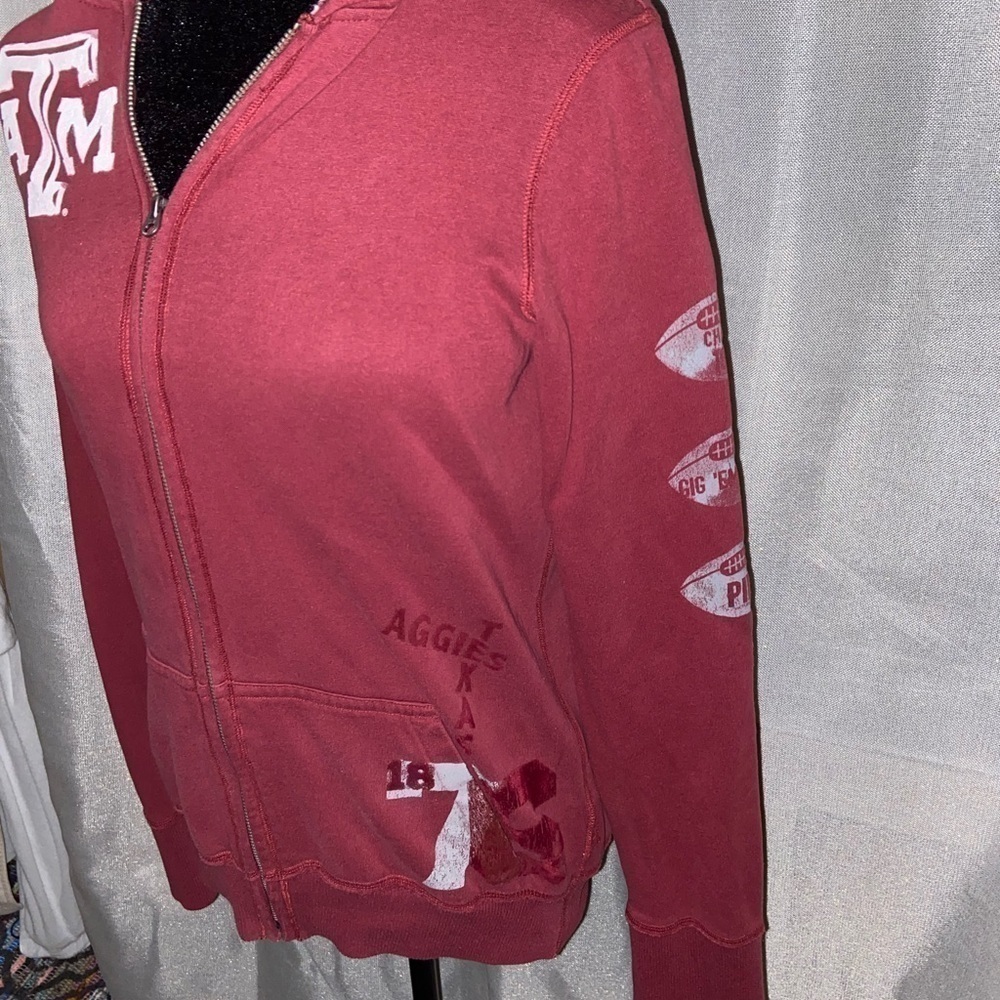 Zip Up Victoria's Secret PINK A&M football hoodie​​​​​​​​​​​​​​​​​​​​​​​​​​​ - Picture 4 of 7